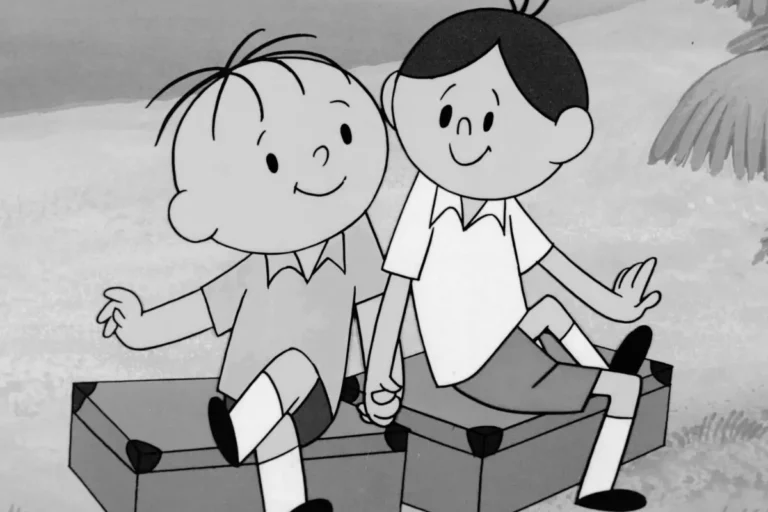 Kadr z filmu animowanego Bolek i Lolek