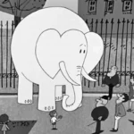 Kadr z programu animowanego Proszę słonia