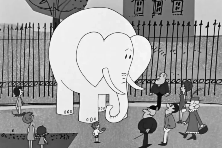 Kadr z programu animowanego Proszę słonia