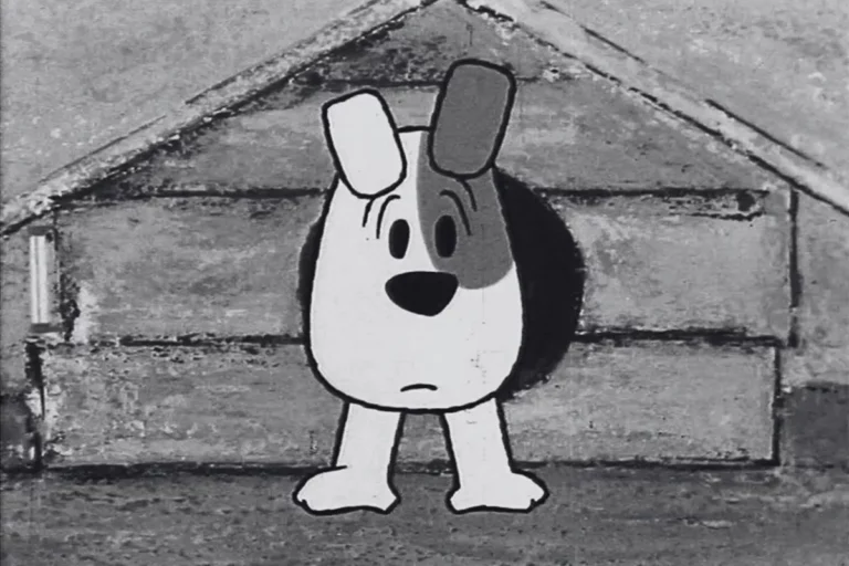 Kadr z dobranocki Reksio