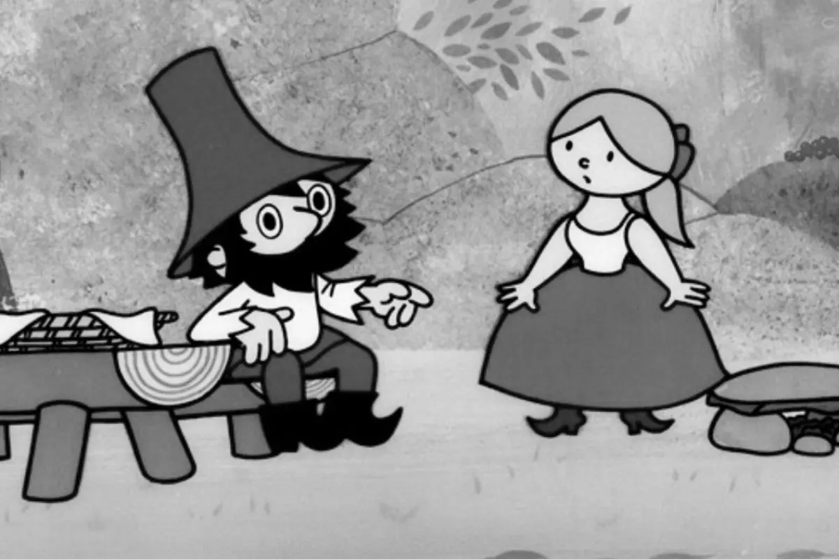 kadr z dobranocki Przygody rozbójnika Rumcajsa