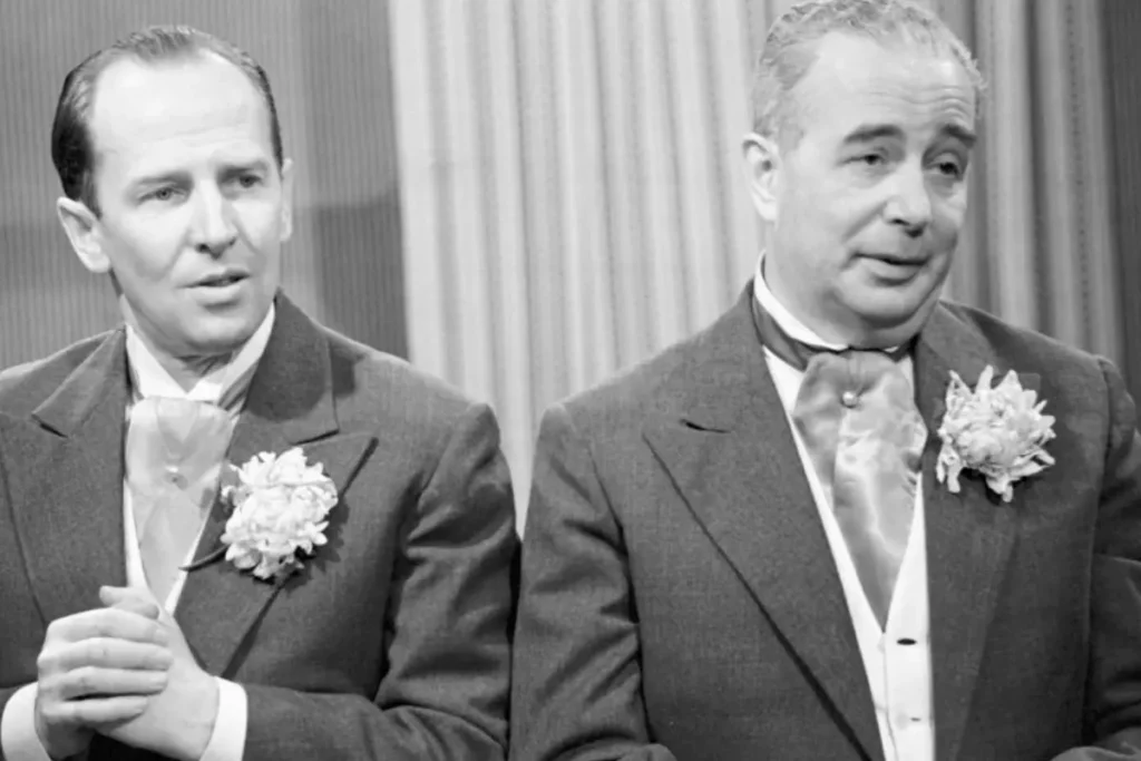 Jeremi Przybora i Jerzy Wasowski w 1960 roku