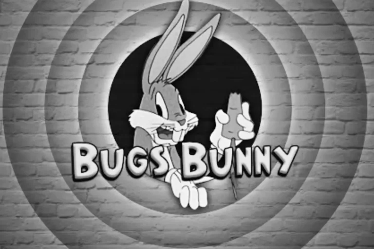 Kadr z serialu Królik Bugs przedstawia