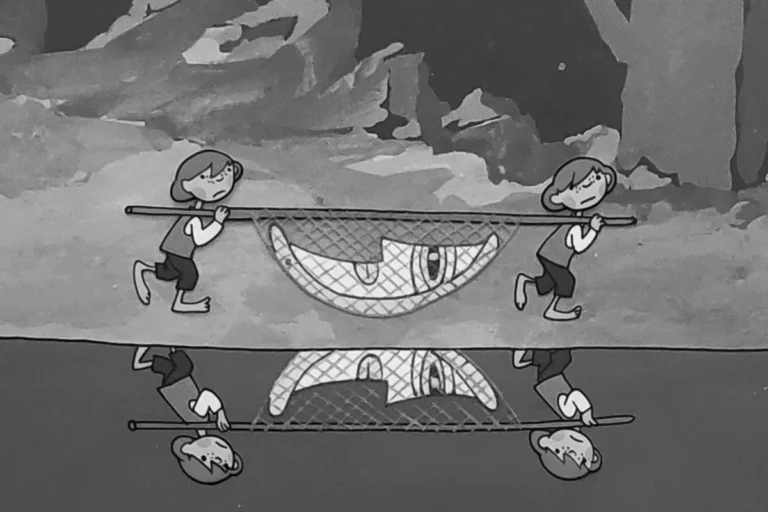 kadr z filmu rysunkowego O dwóch takich, co ukradli księżyc