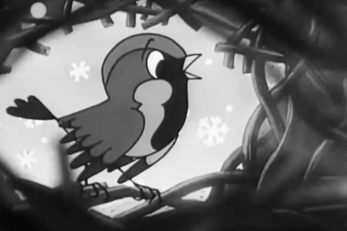 Kadr z dobranocki Przygód kilka wróbla Ćwirka