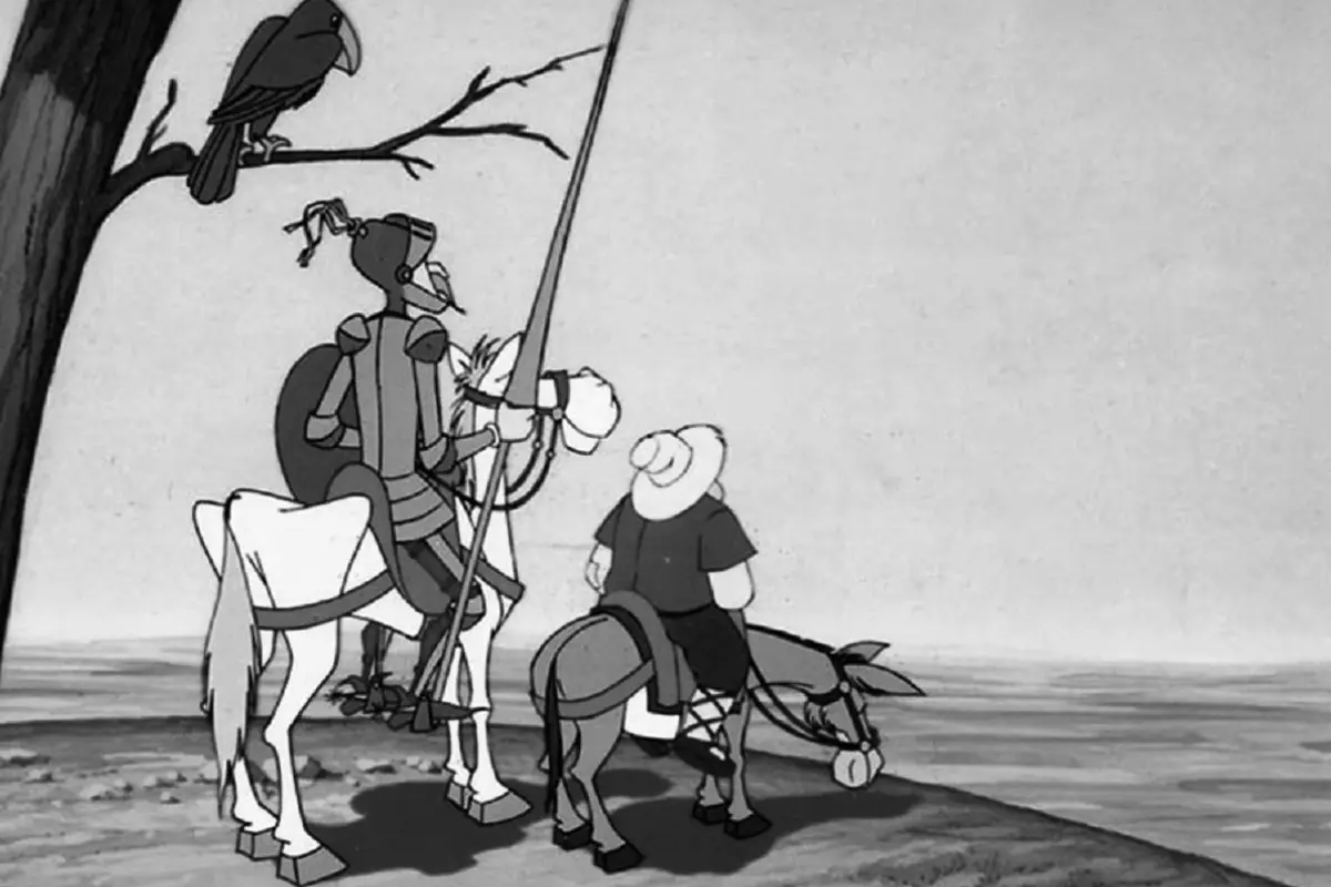 Kadr z serialu Don Kichot