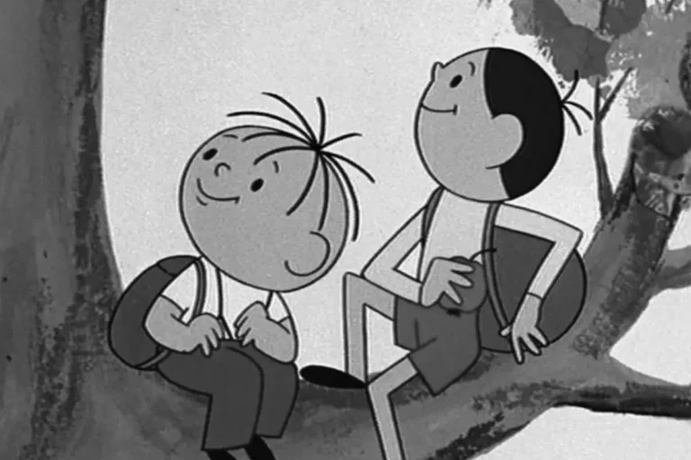 Kadr z dobranocki Przygody Bolka i Lolka